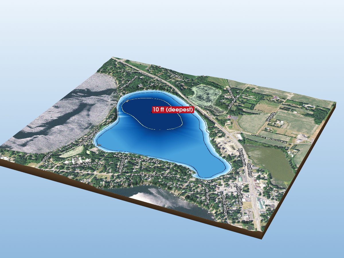 Depth map of Little Green Lake (Little Green)