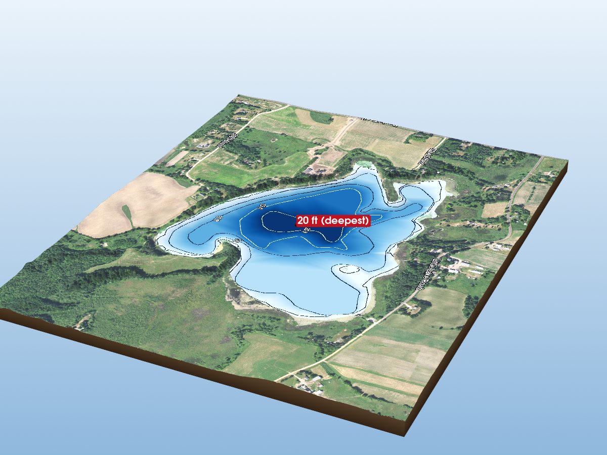 Depth map of Little Lake