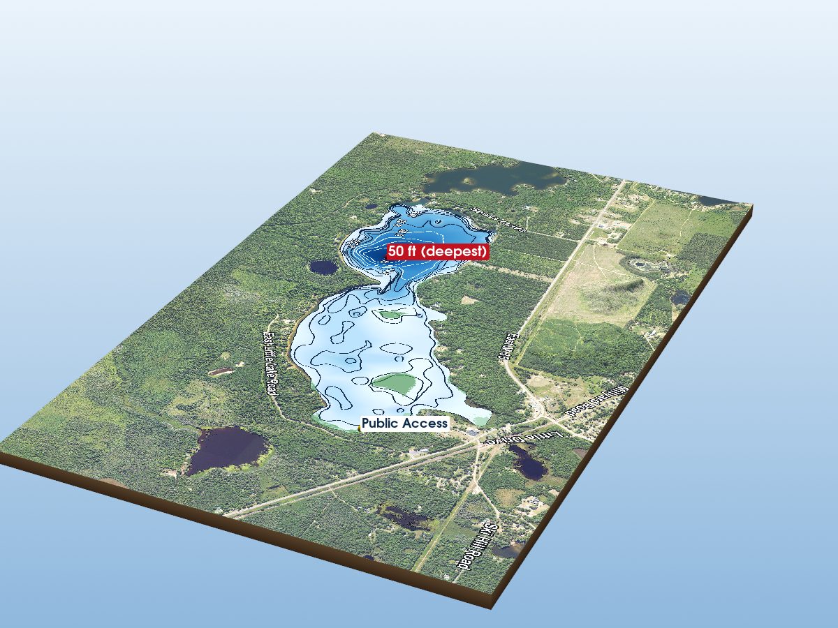 Depth map of Little Lake
