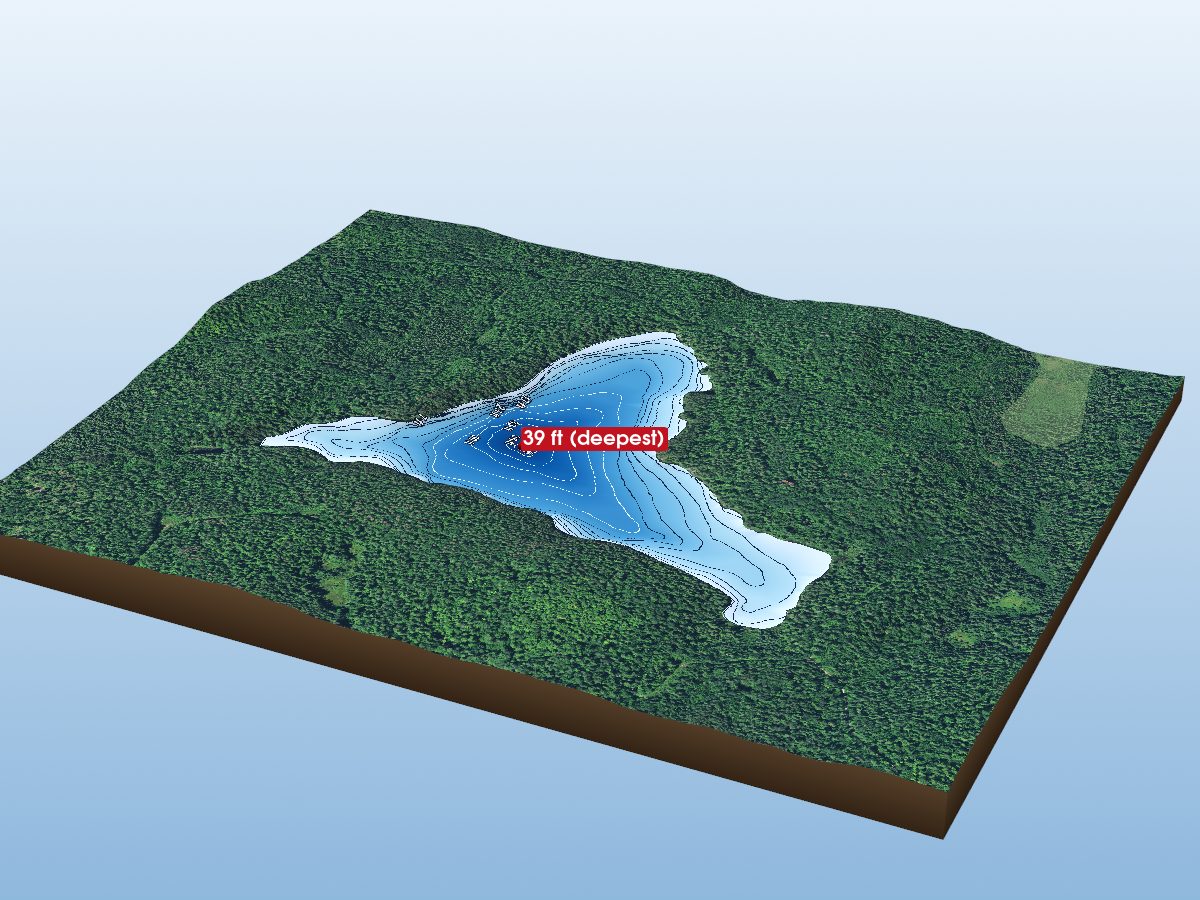 Depth map of Little Lake