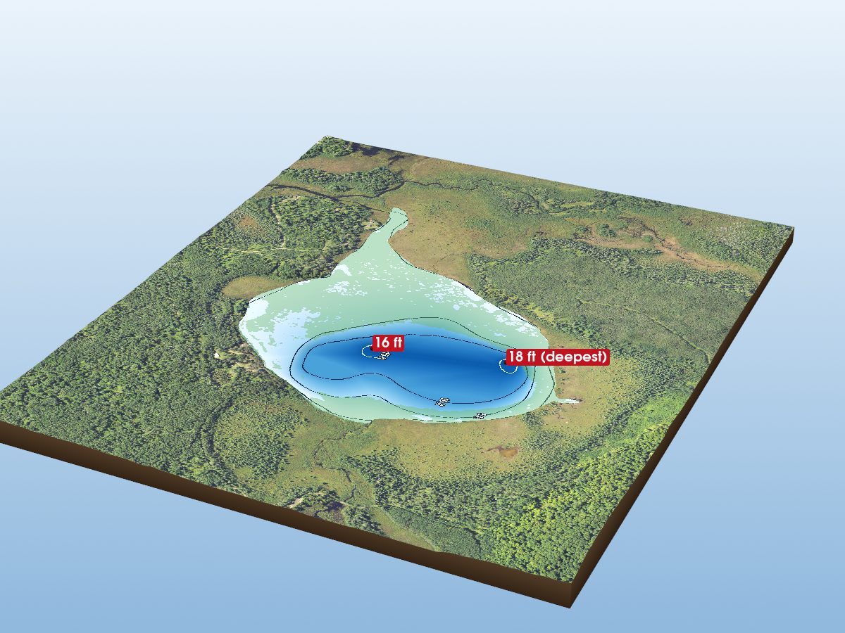 Depth map of Liver Lake