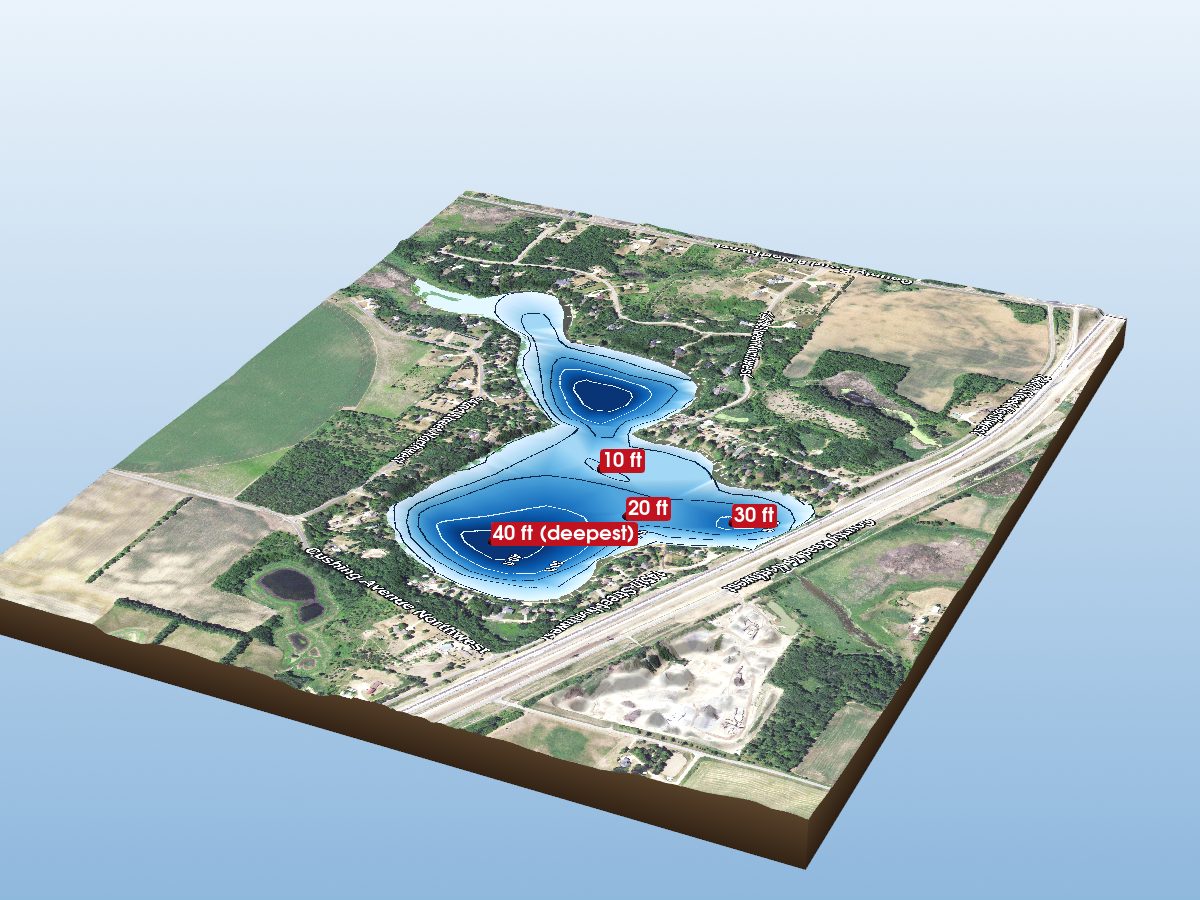 Depth map of Locke Lake