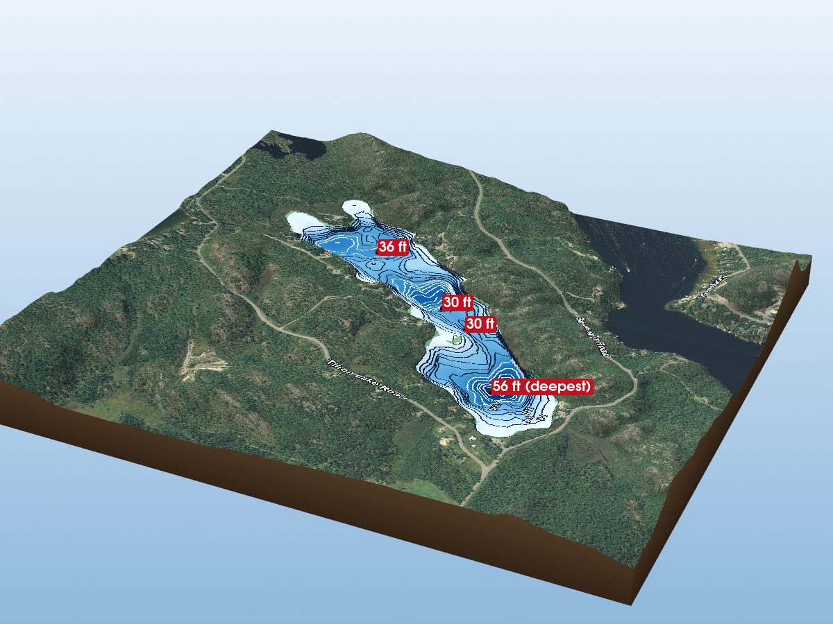 Depth map of Lohi Lake
