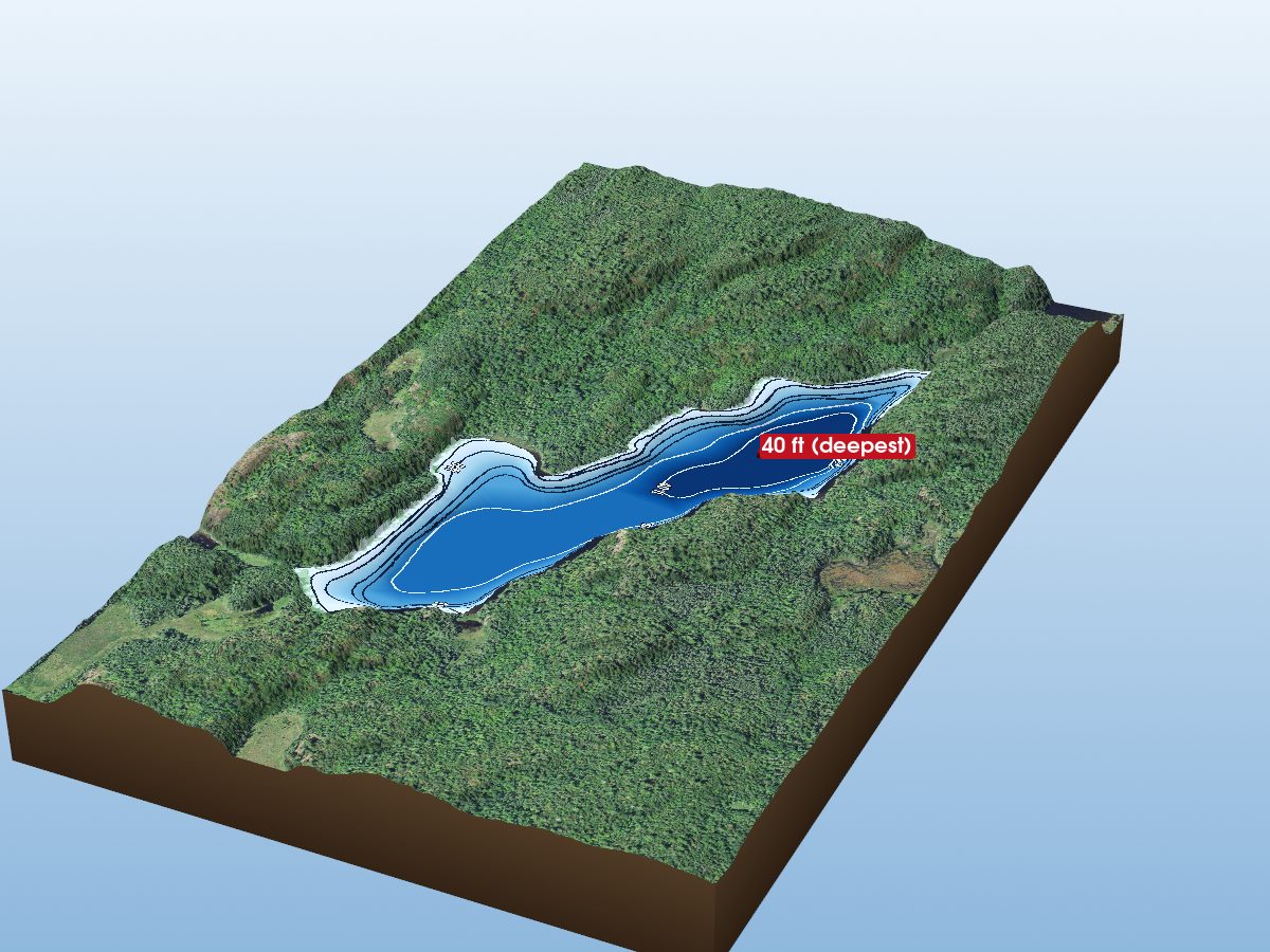Depth map of Loiten Lake