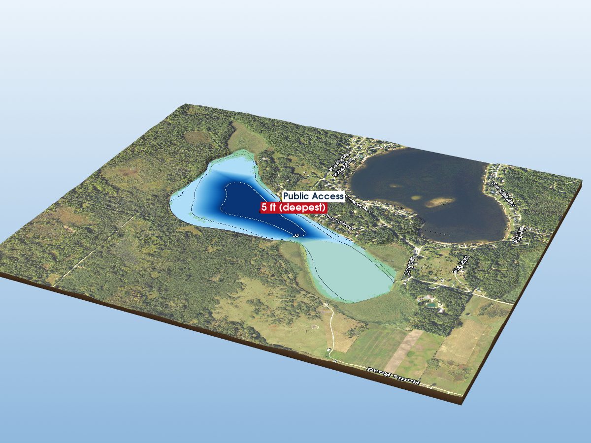 Depth map of Londo Lake