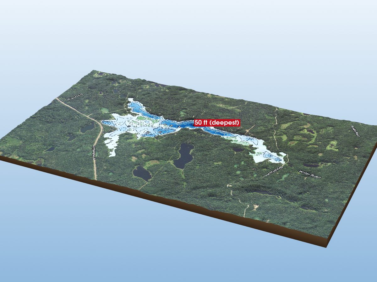 Depth map of Long Lost Lake