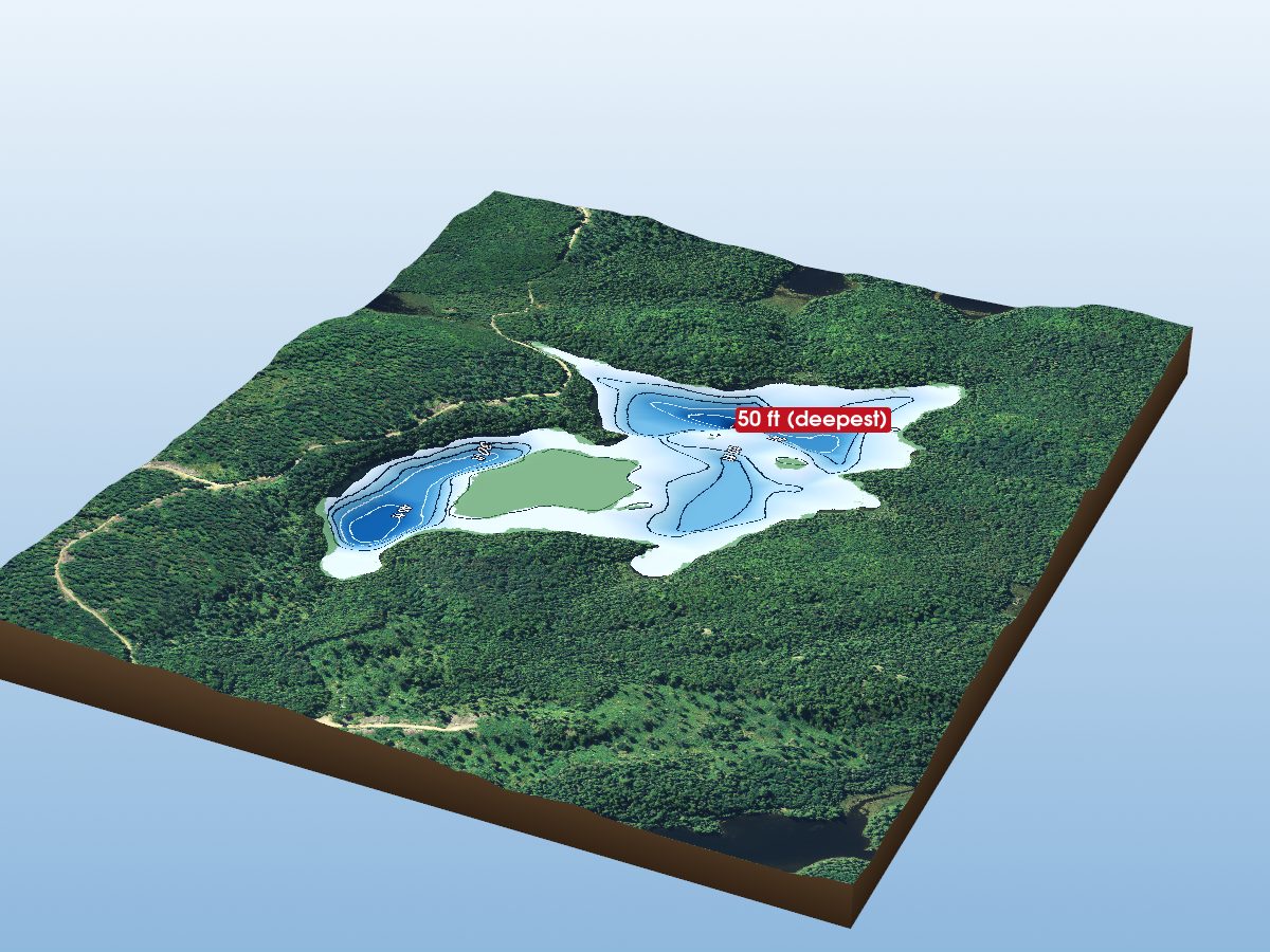 Depth map of Loon Lake