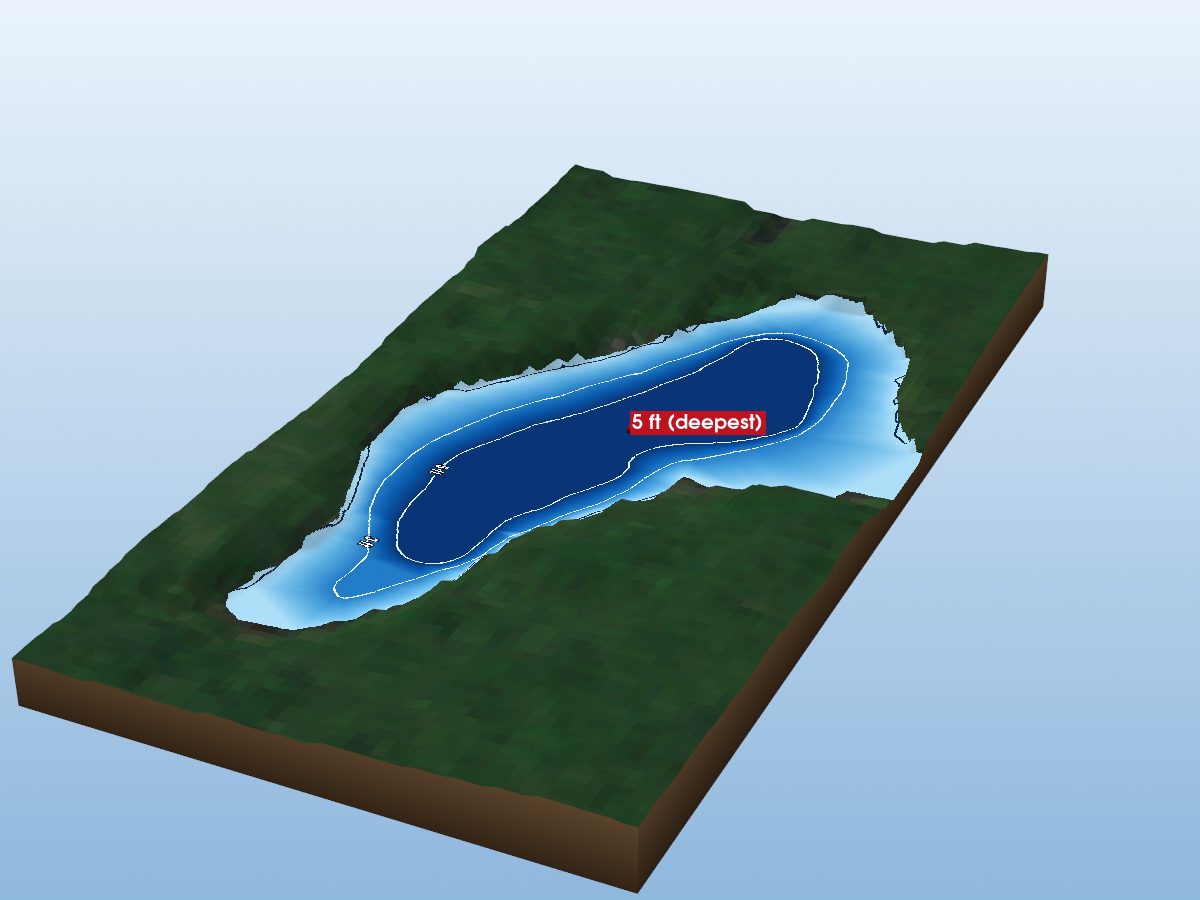 Depth map of Loon Lake