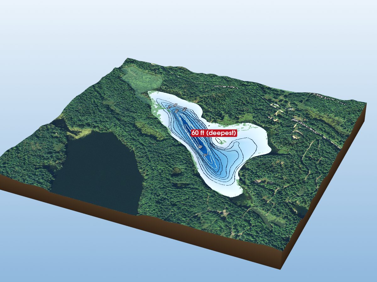 Depth map of Loon Lake
