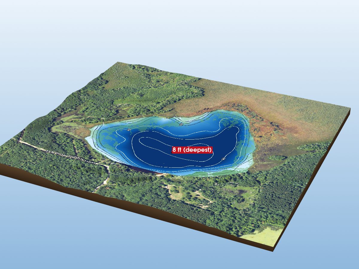 Depth map of Loon Lake
