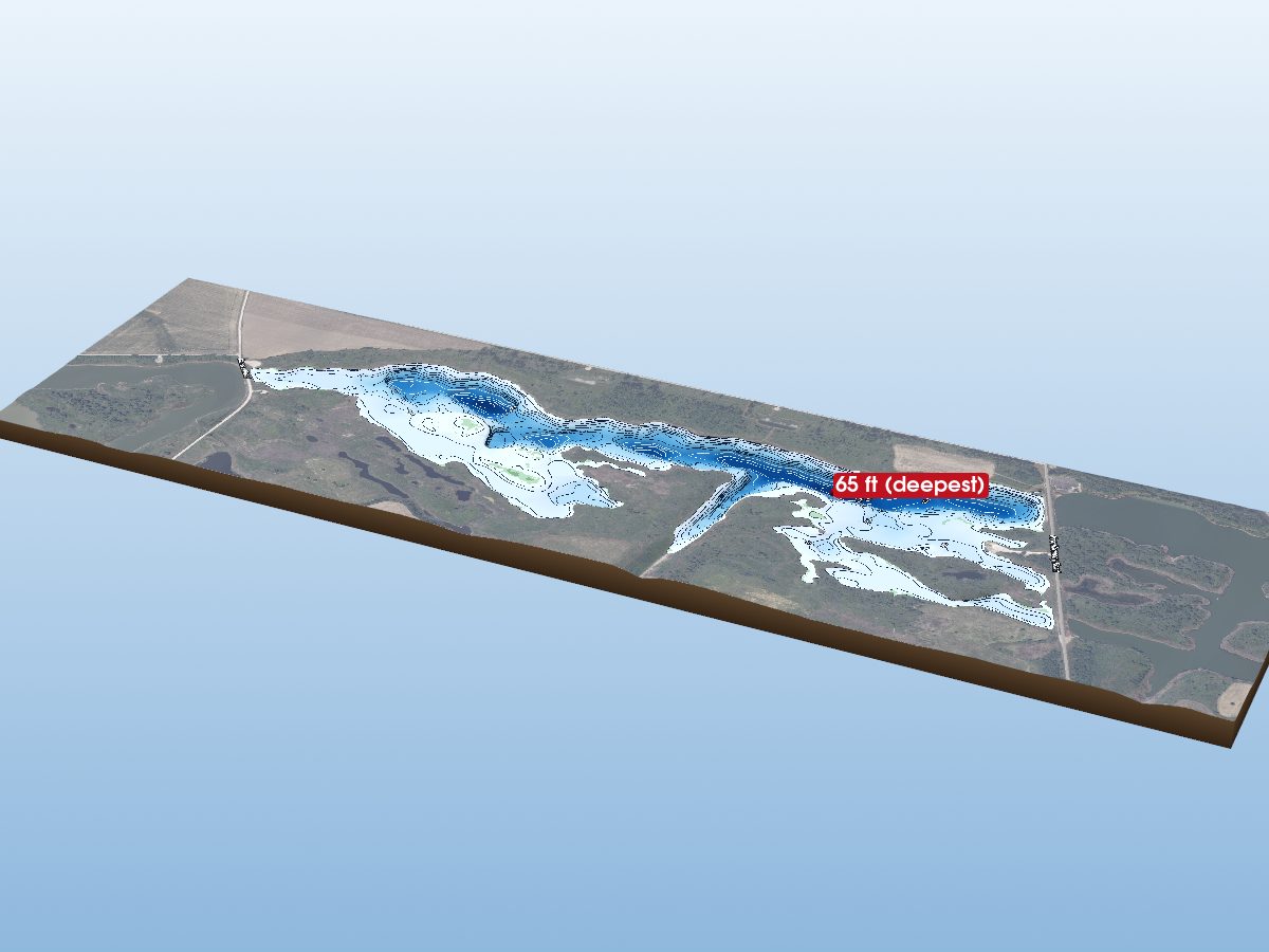 Depth map of Loon Lake