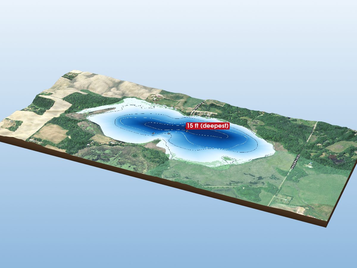Depth map of Lory Lake