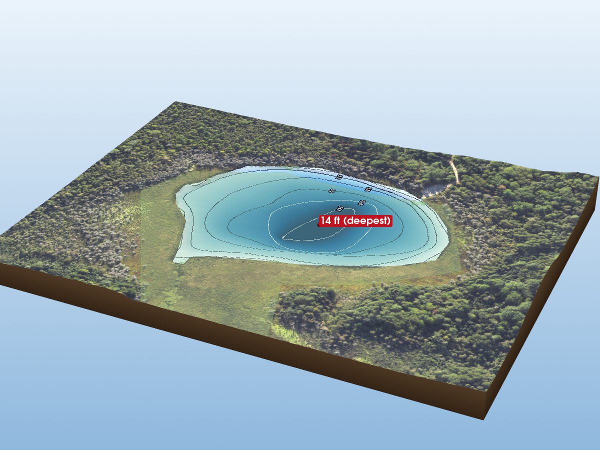 Depth map of Lost Lake