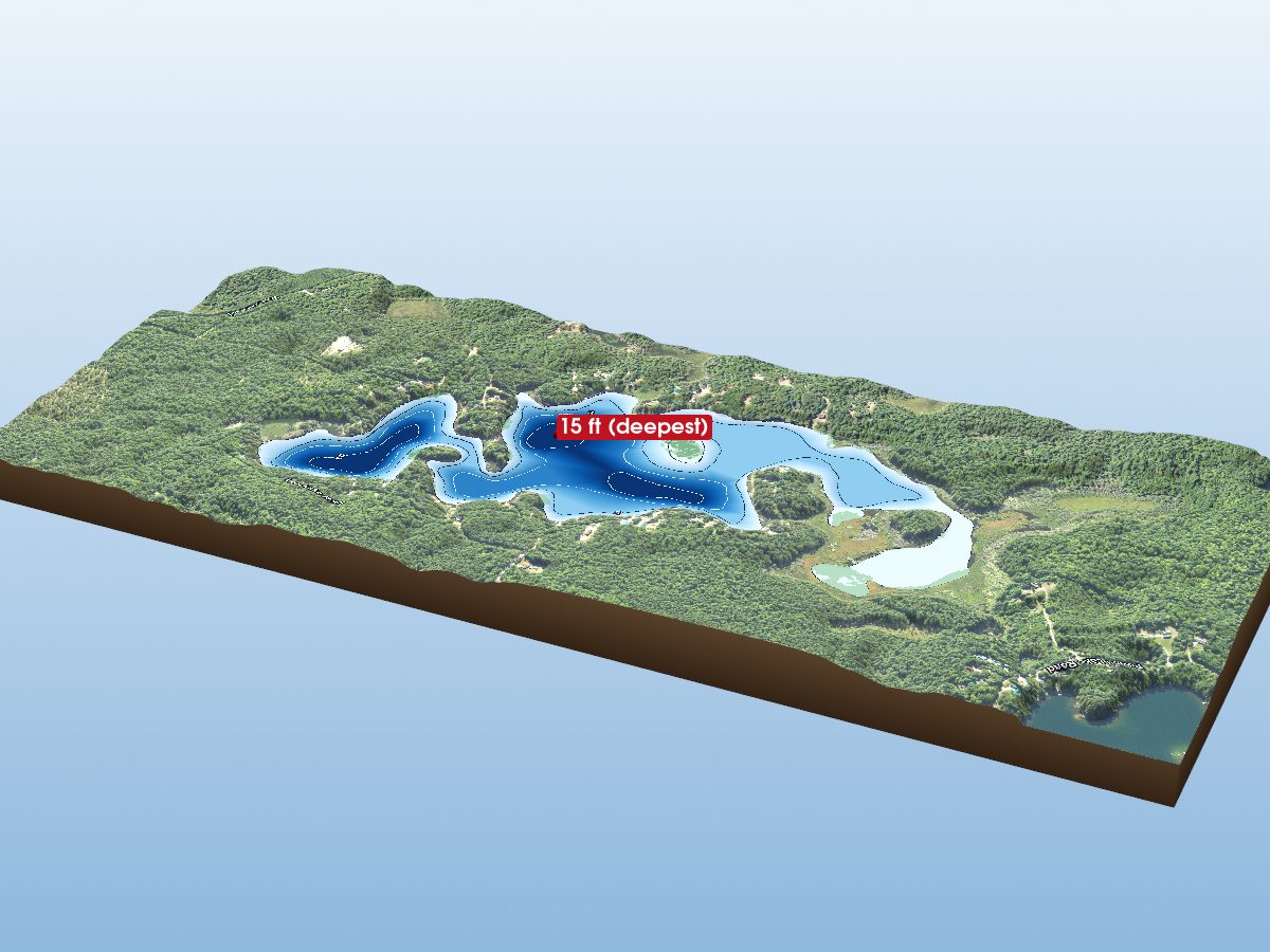 Depth map of Lost Lake