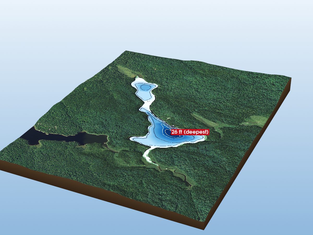 Depth map of Lost Lake