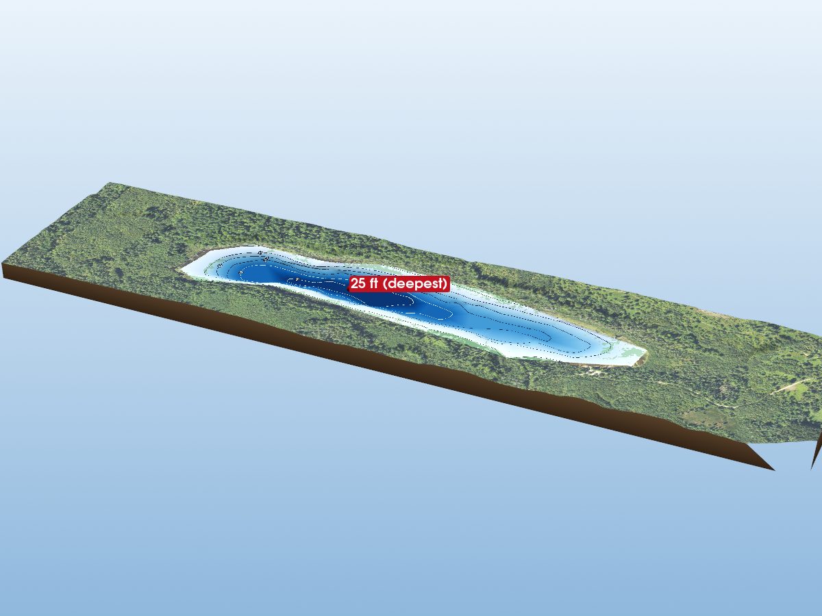 Depth map of Lost Lake