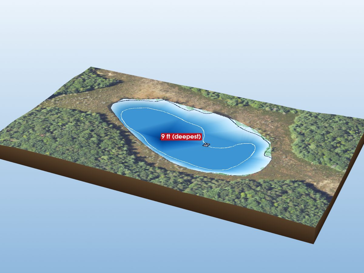 Depth map of Lost Lake