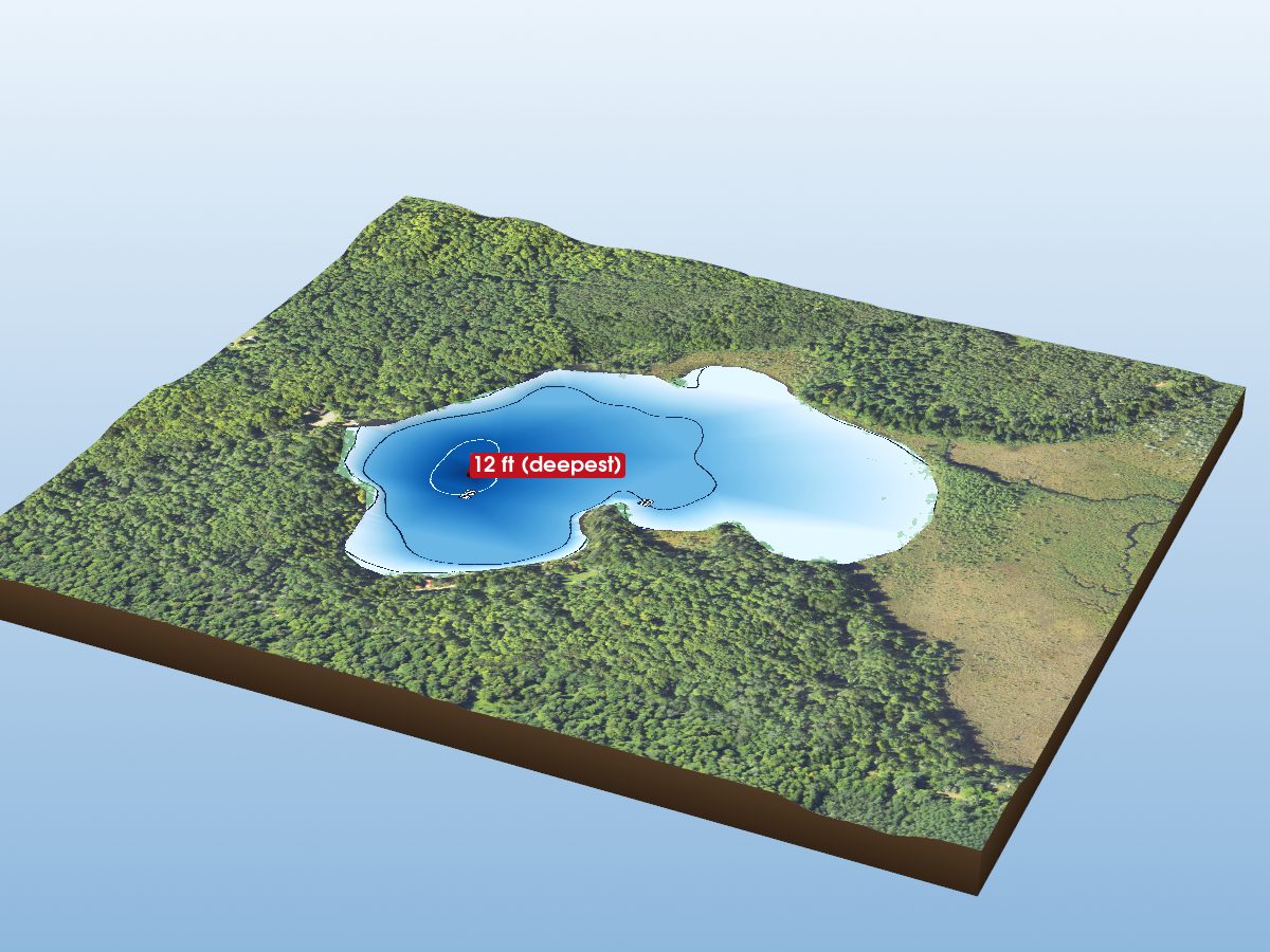 Depth map of Lost Lake