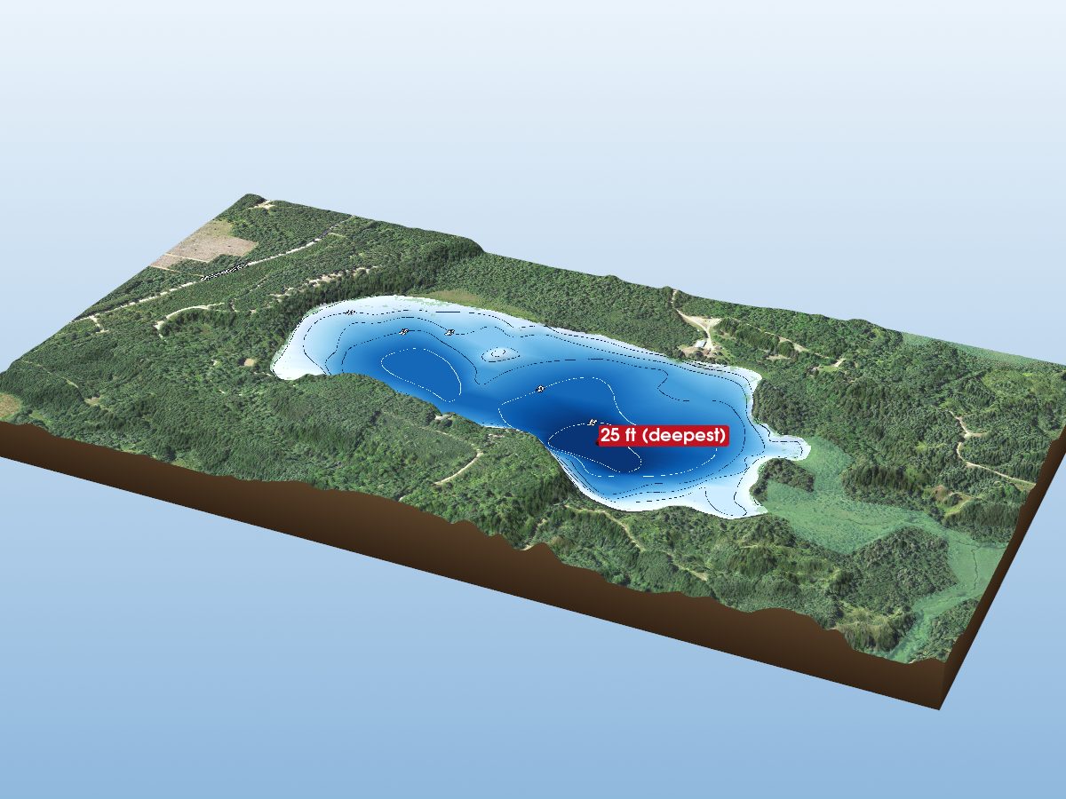 Depth map of Lost Lake