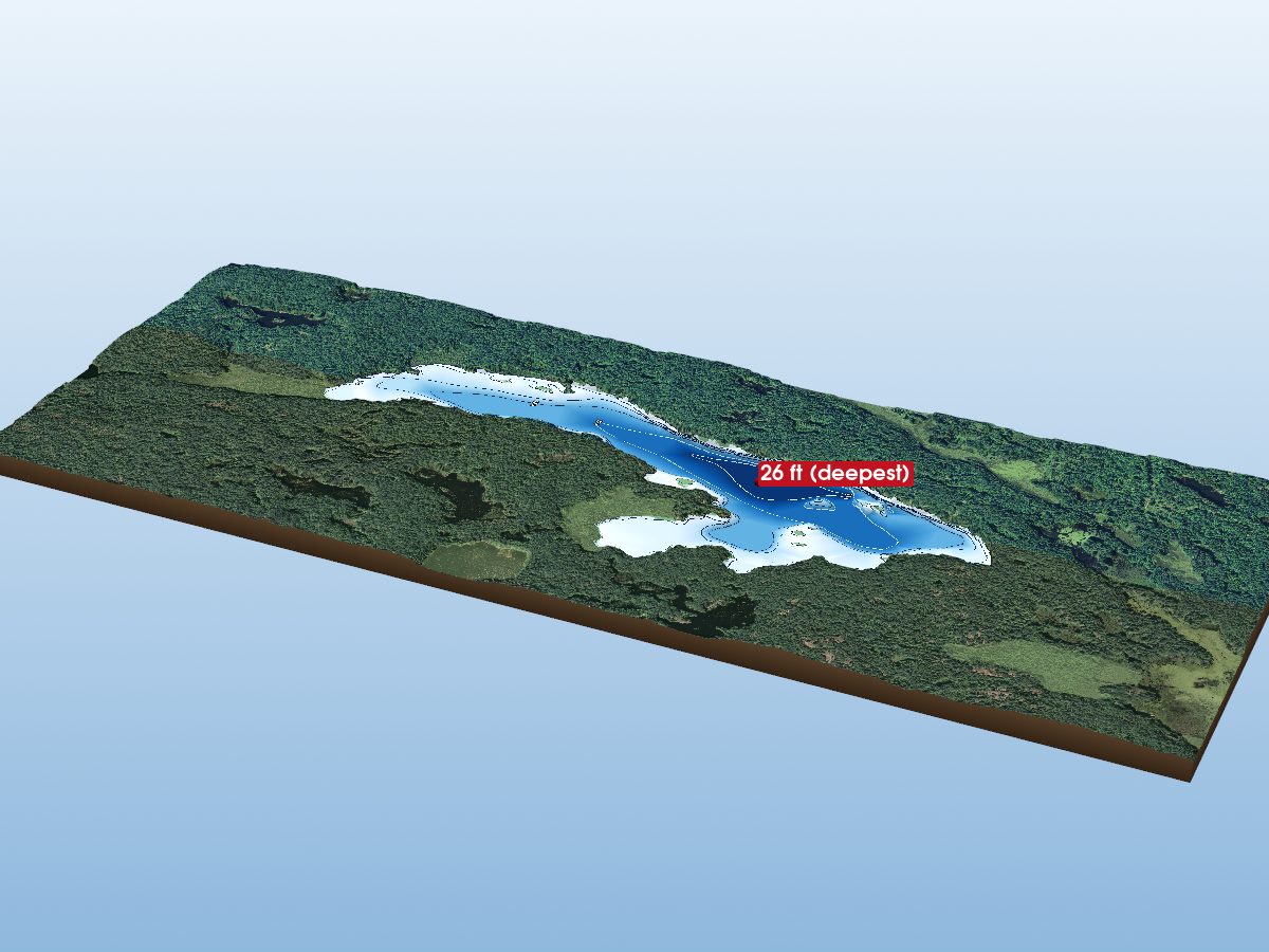 Depth map of Lost Lake