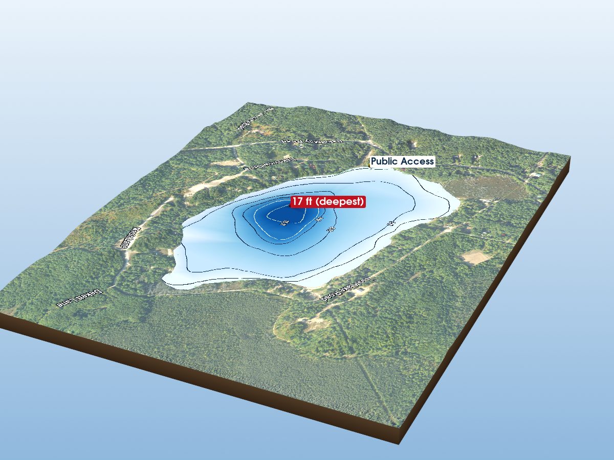 Depth map of Lost Lake