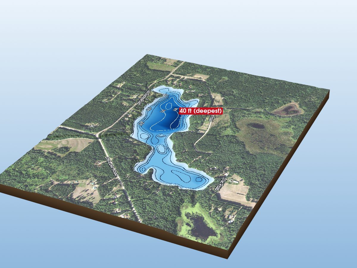 Depth map of Lost Lake