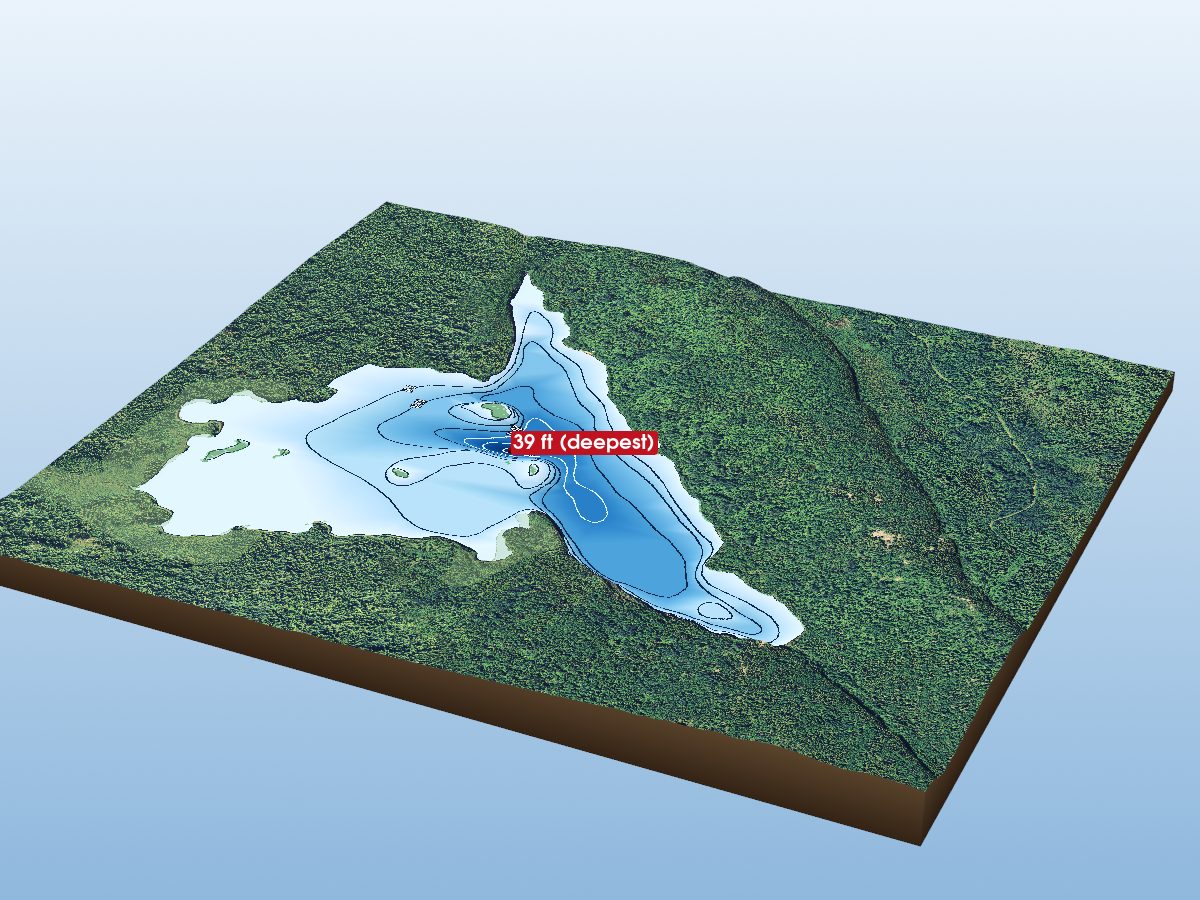 Depth map of Lost Lake