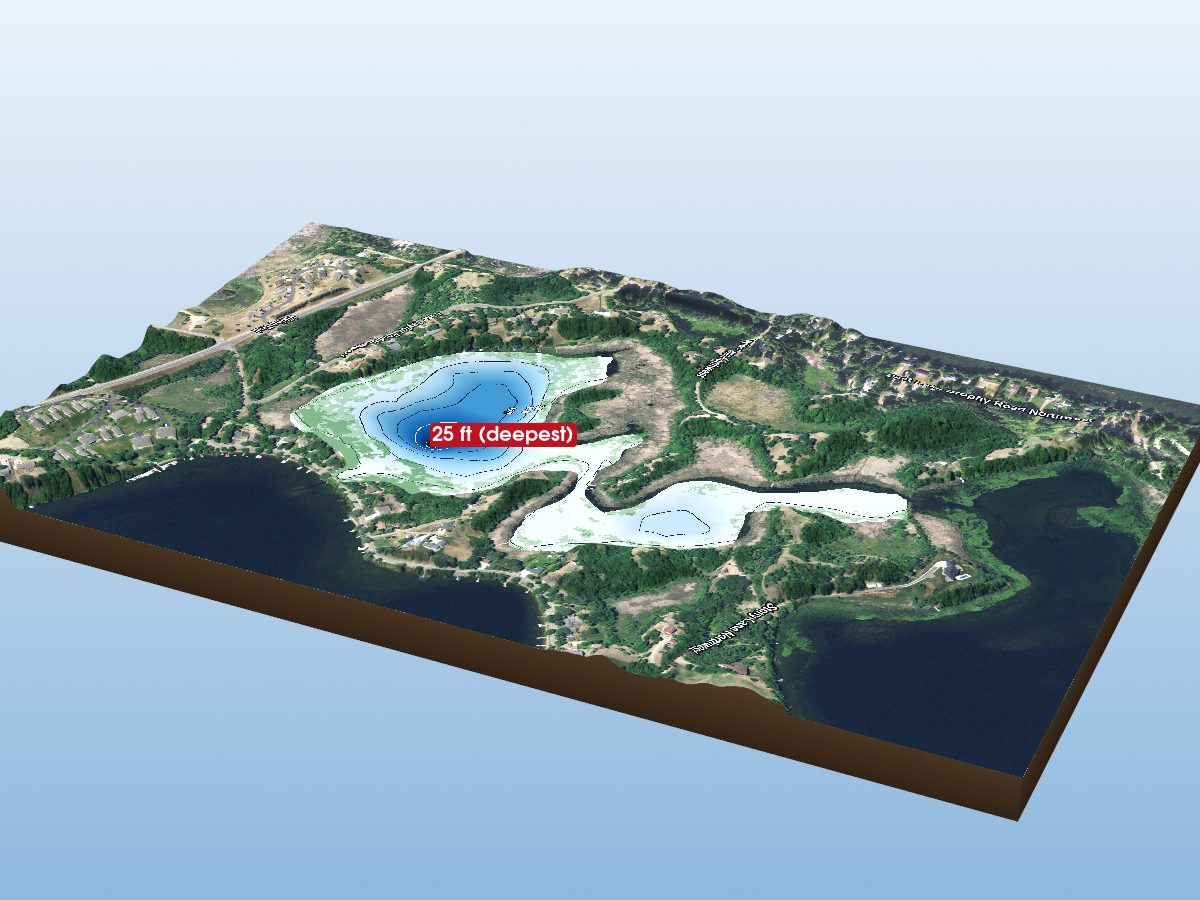 Depth map of Lottie Lake