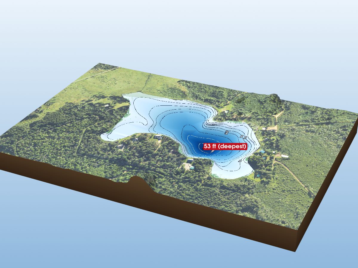 Depth map of Lowmoor Lake