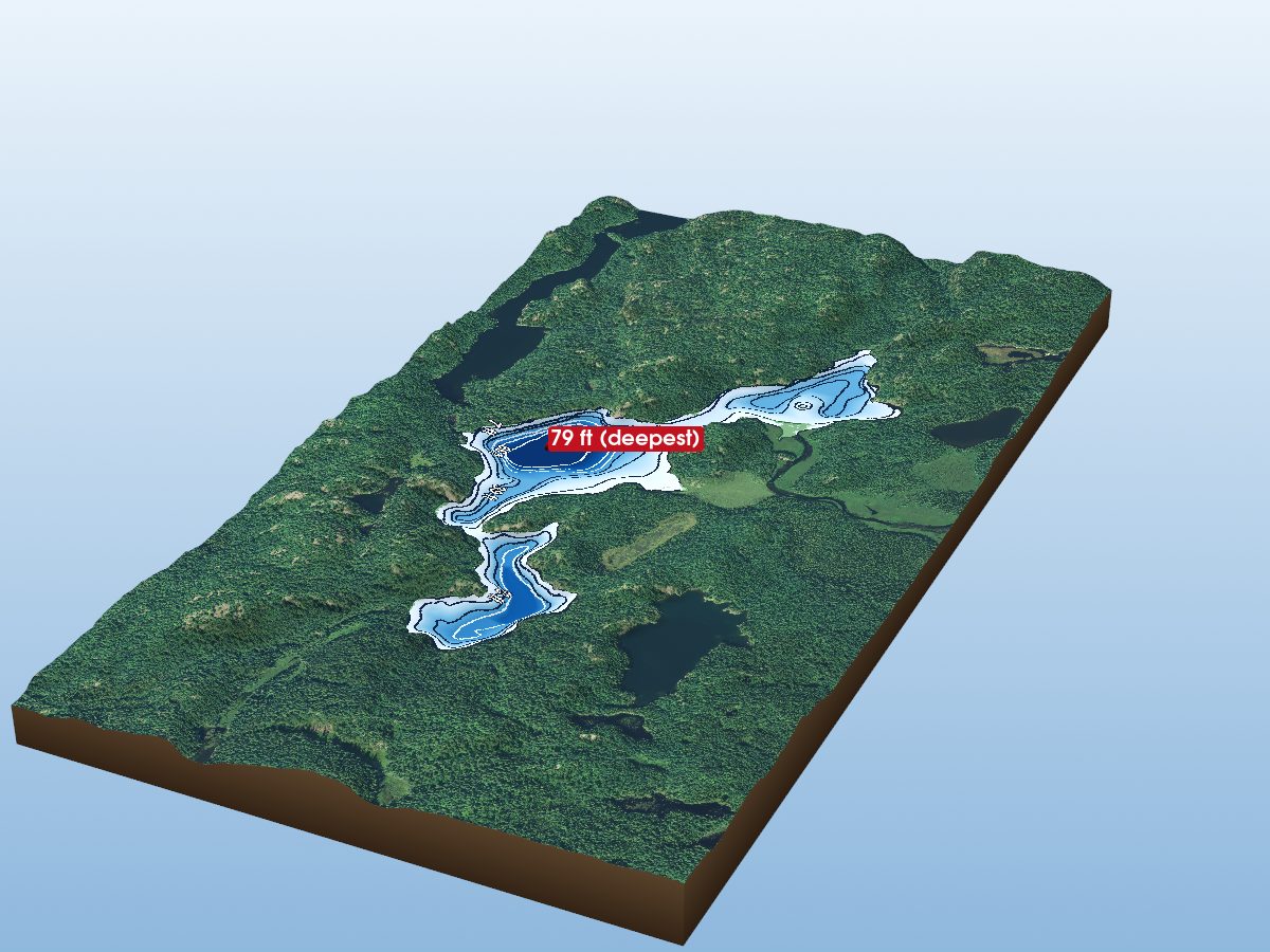 Depth map of Lucus Lake