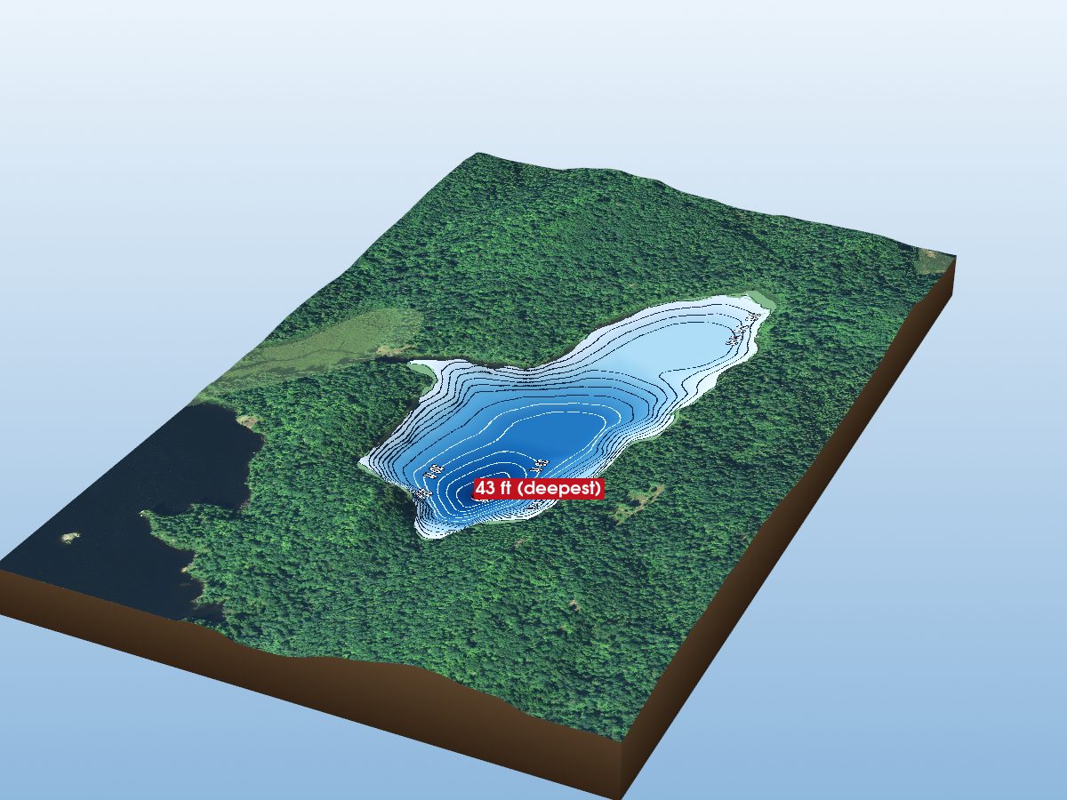 Depth map of Lupus Lake