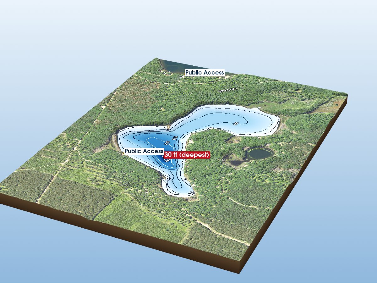 Depth map of Lyman Lake
