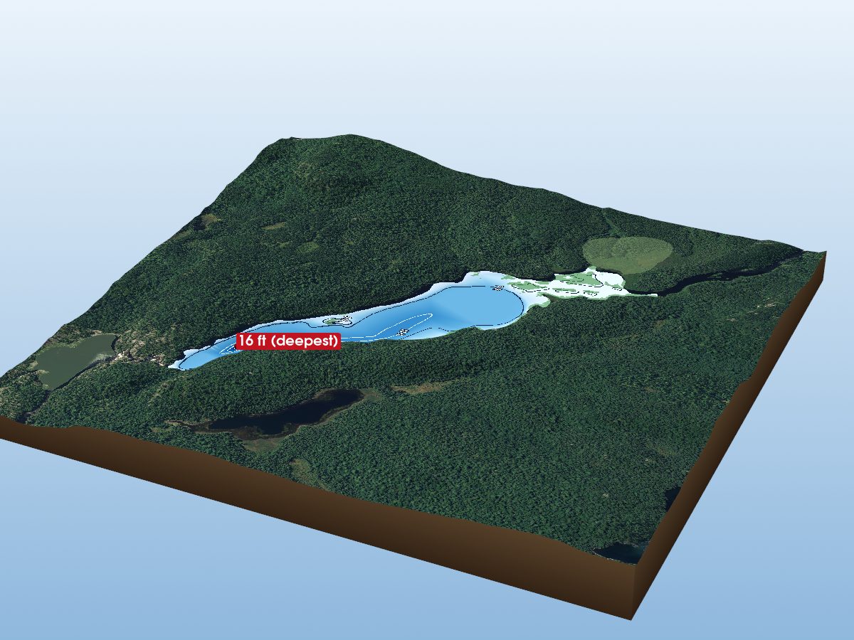 Depth map of Lyman Lake