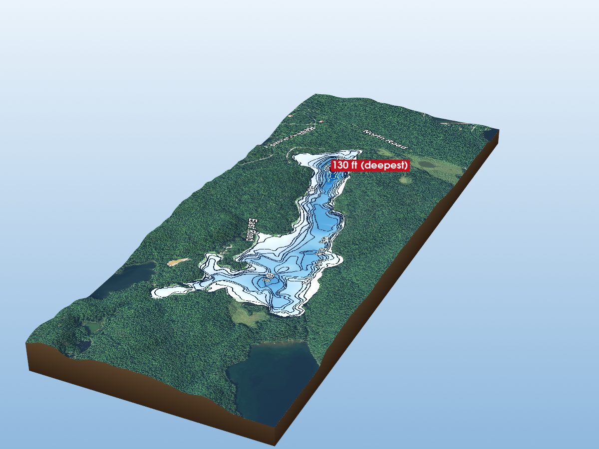 Depth map of Macdonald Lake