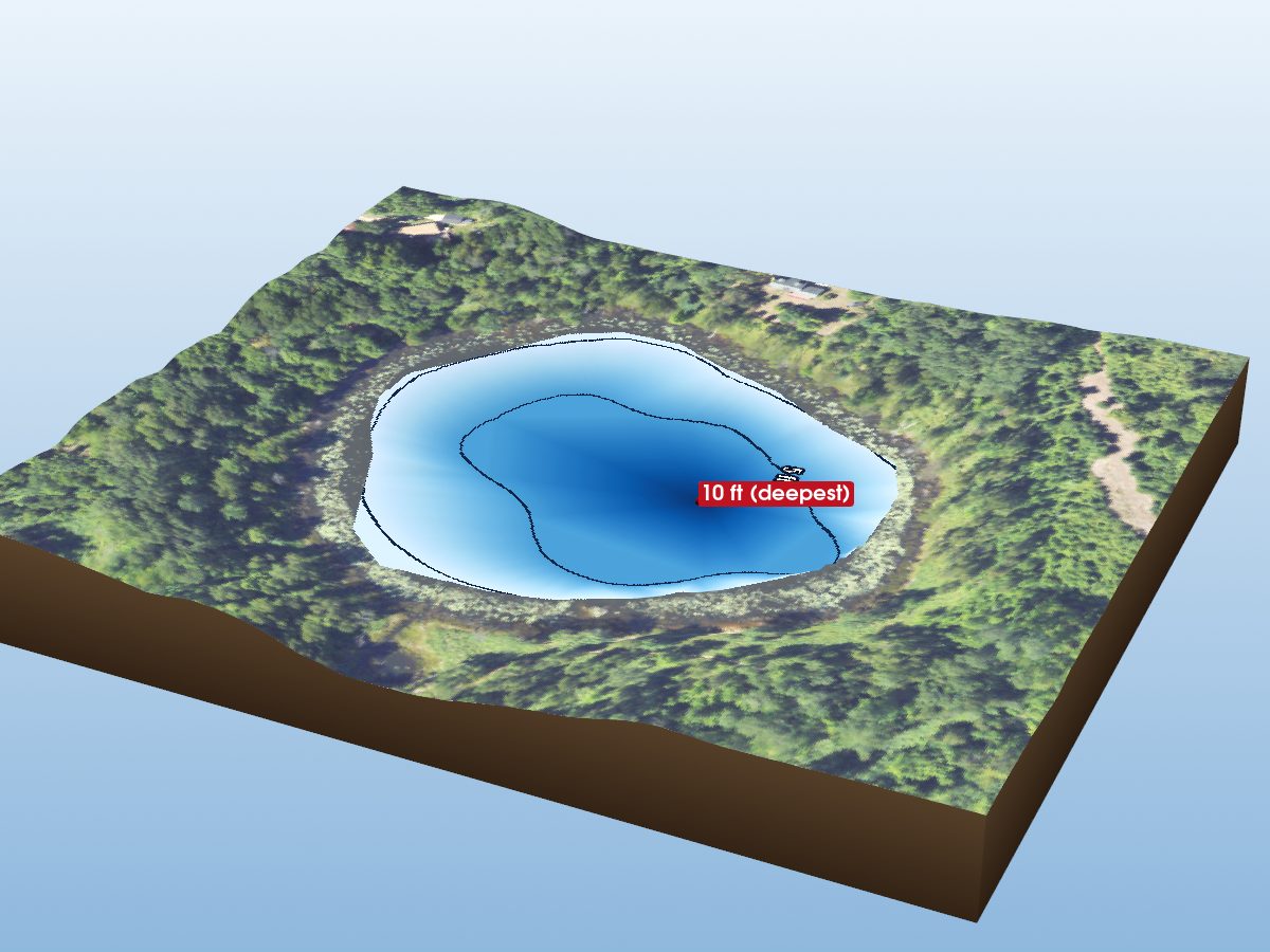 Depth map of MacNeil Pond