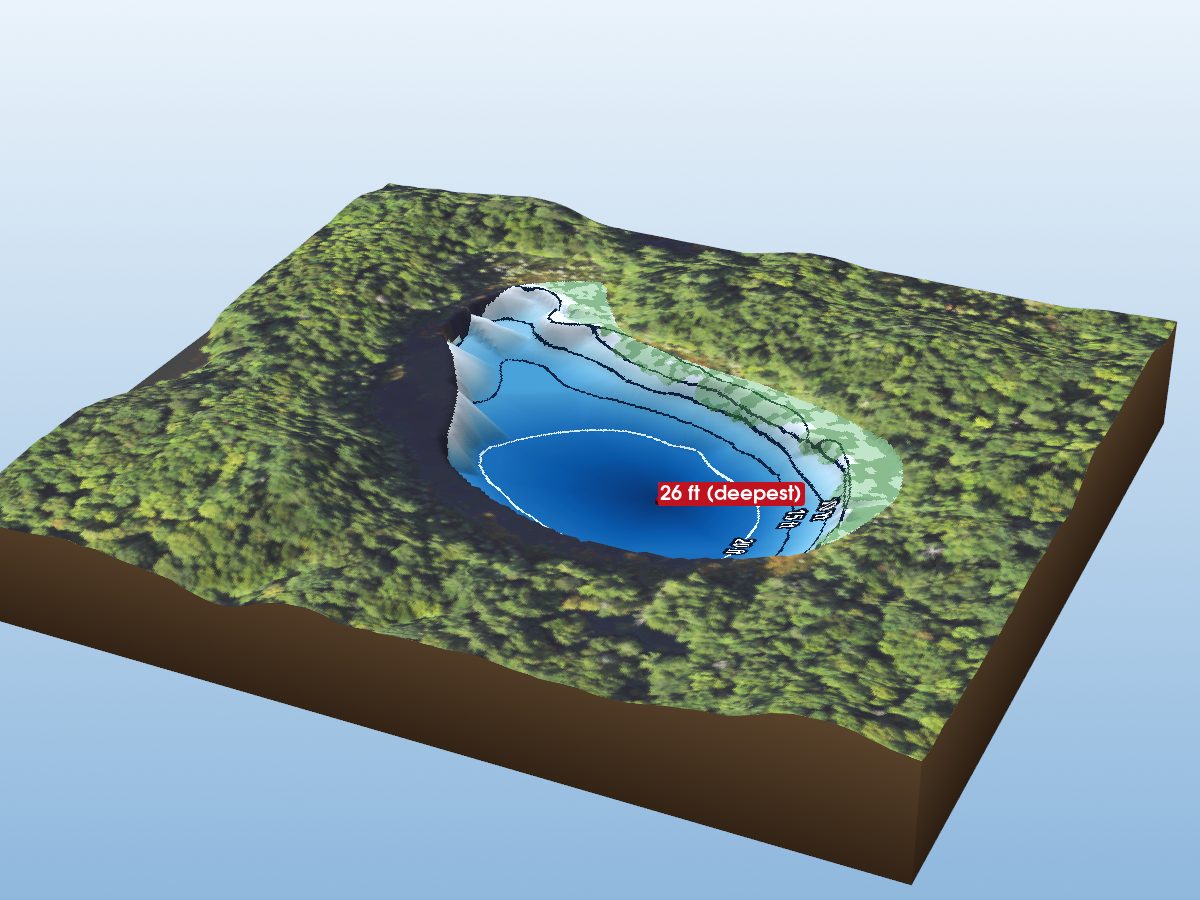 Depth map of Madelyn Lake