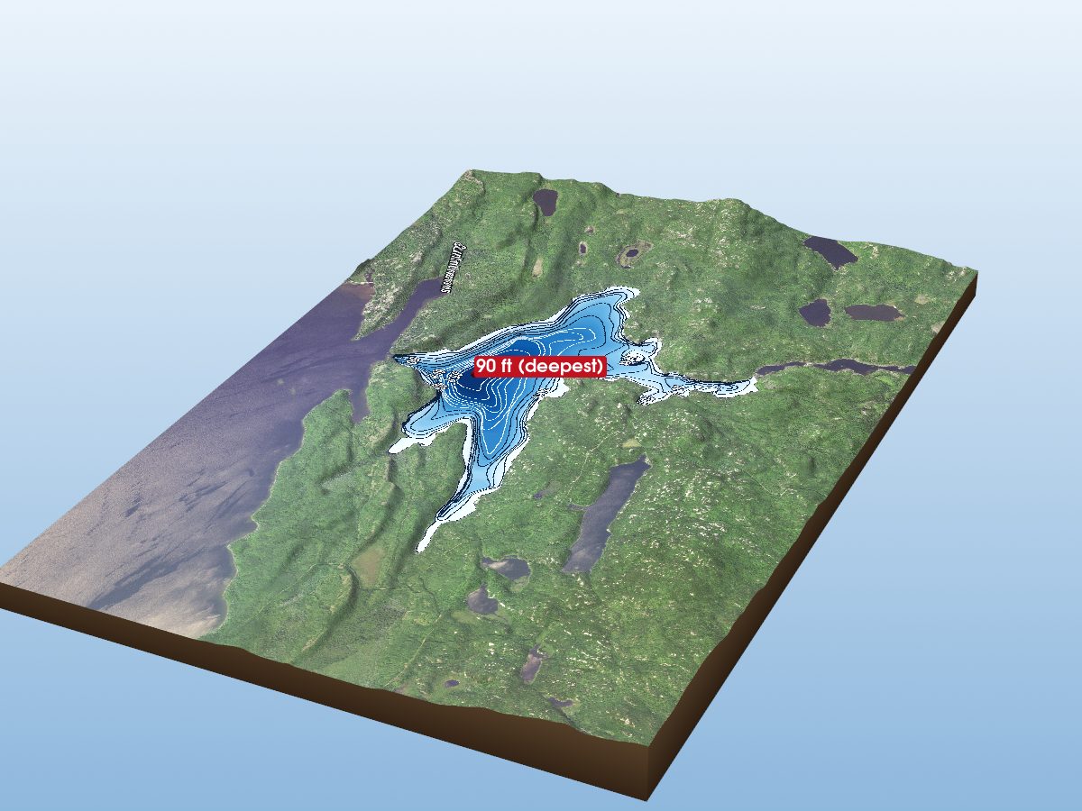 Depth map of Magnetic Lake