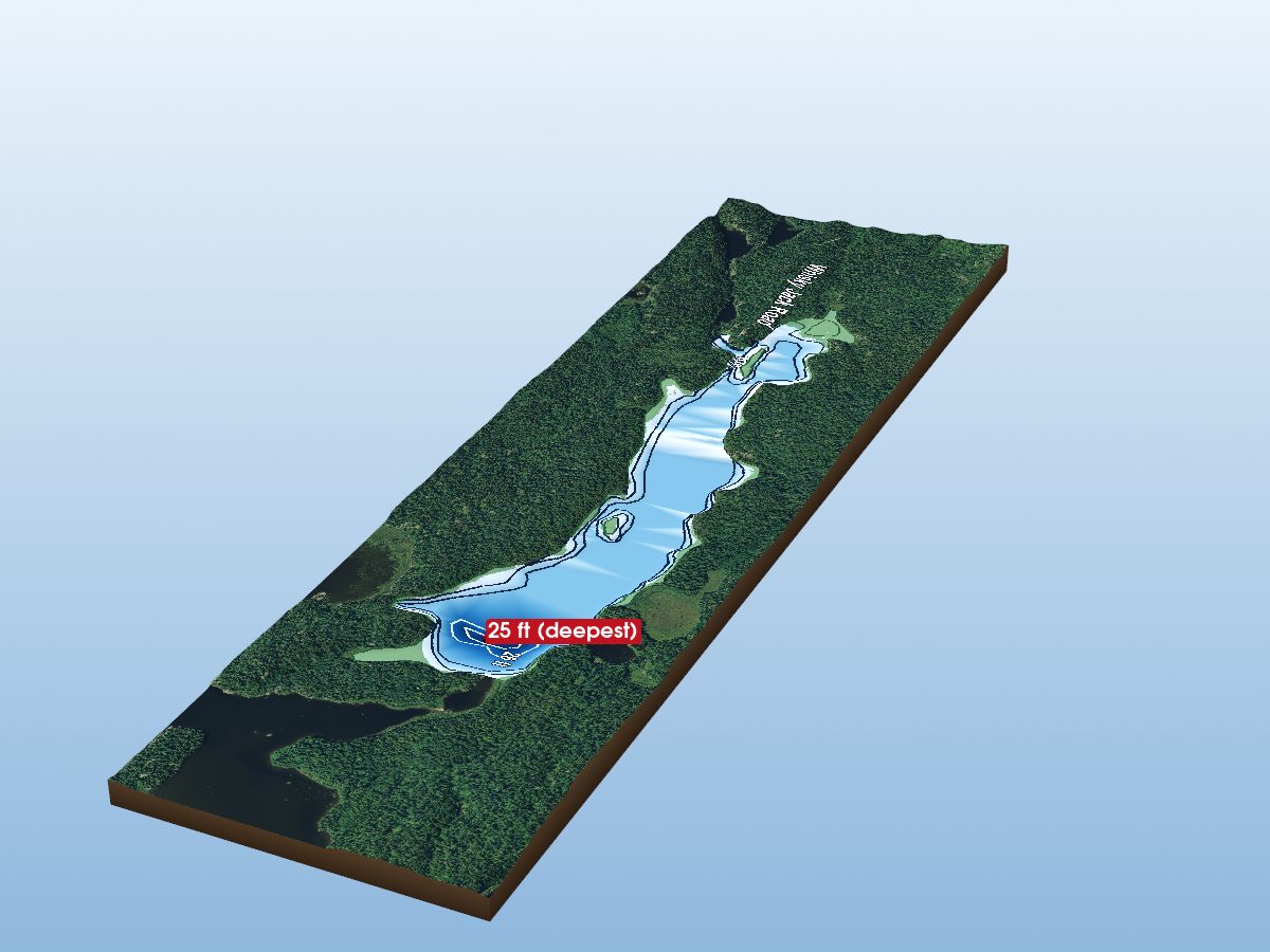 Depth map of Magnetic Lake