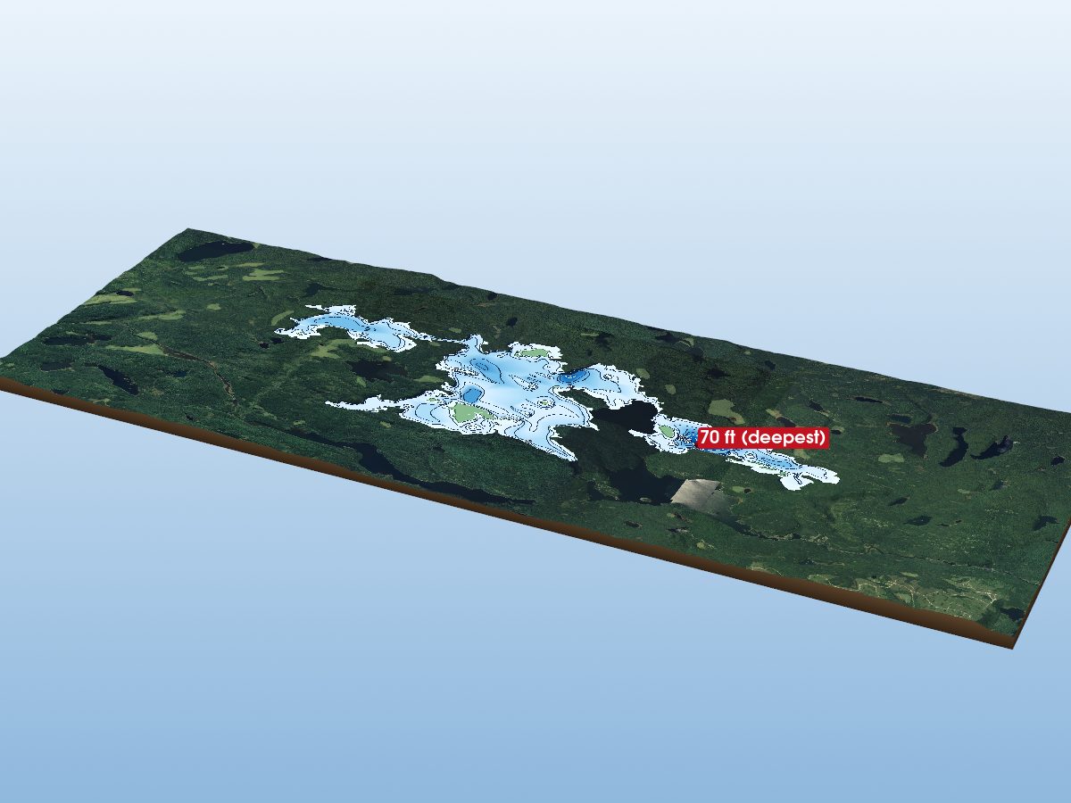 Depth map of Makobe Lake