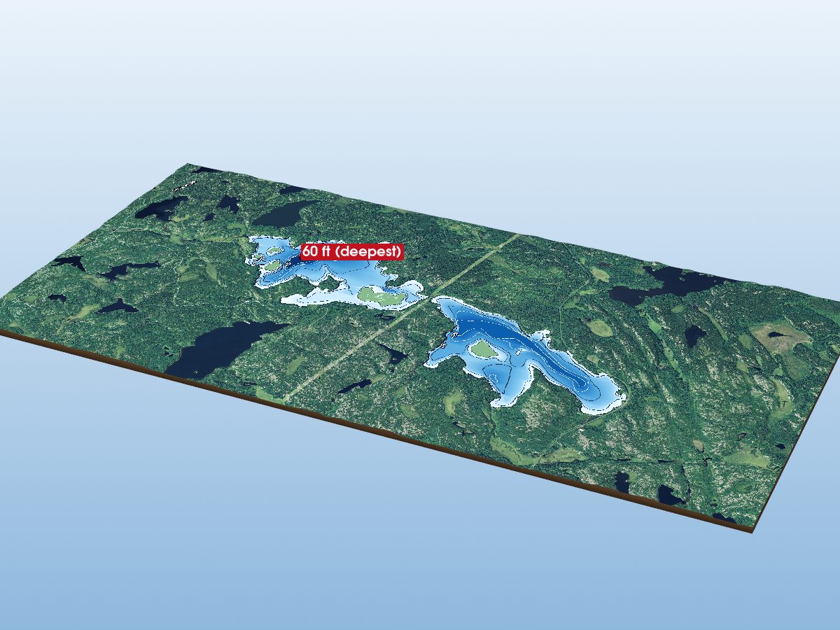 Depth map of Malachi Lake