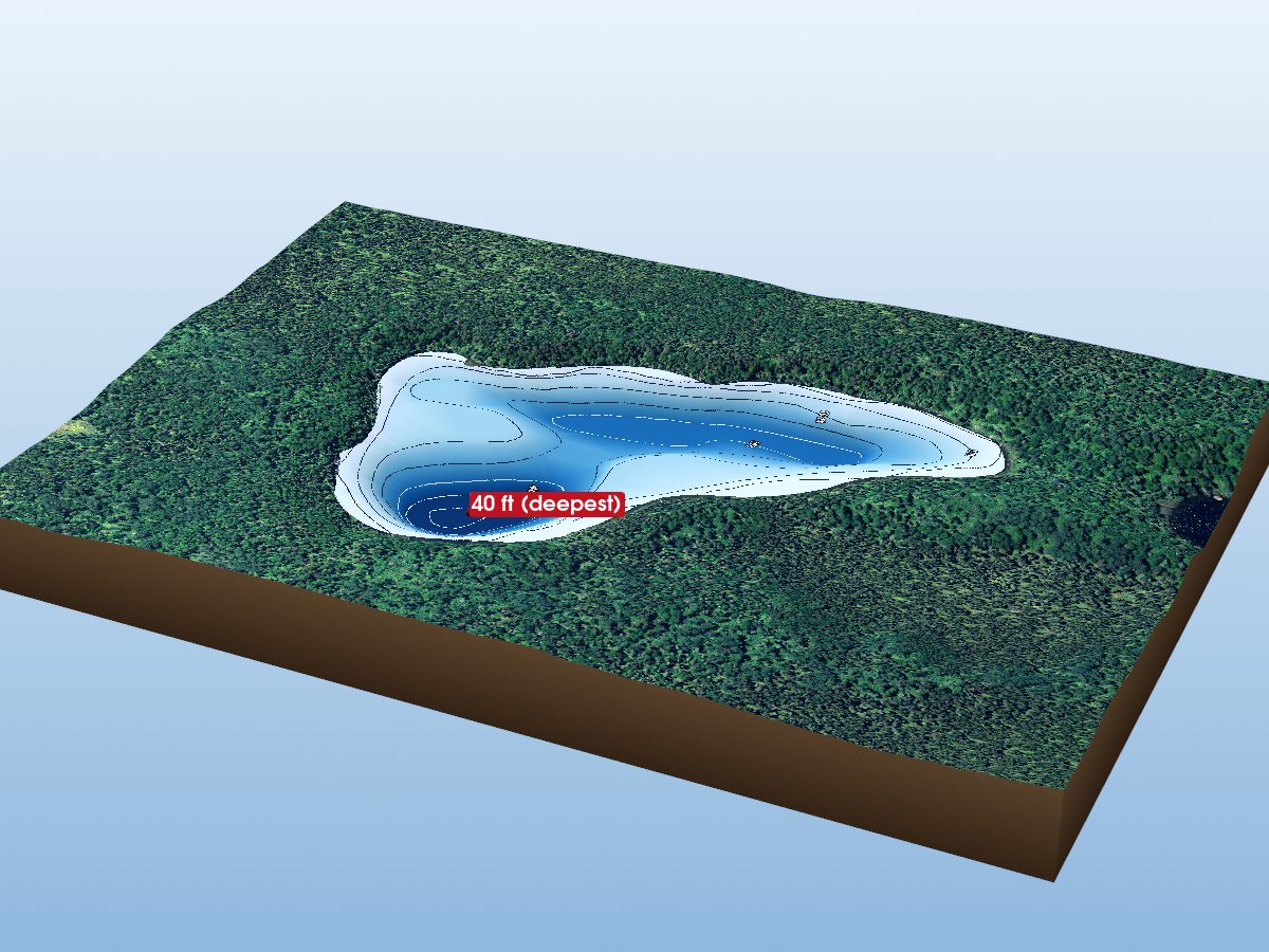Depth map of Mall Lake