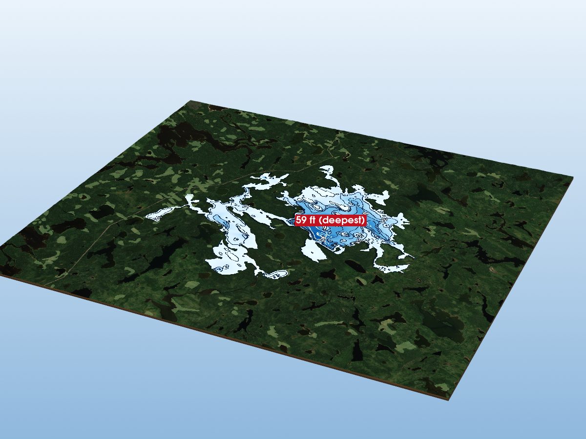 Depth map of Maria Lake