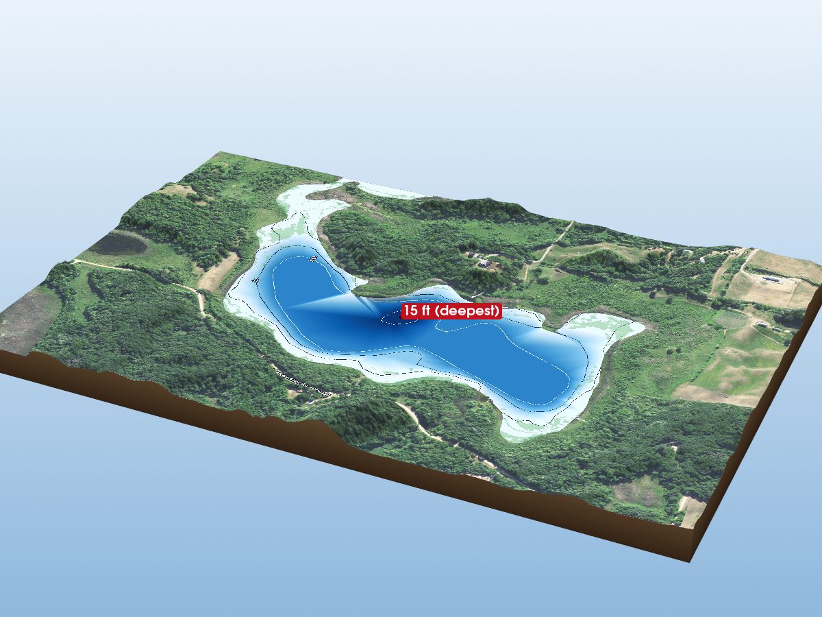 Depth map of Maria Lake