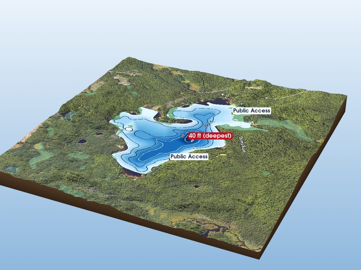Depth map of Marion Lake