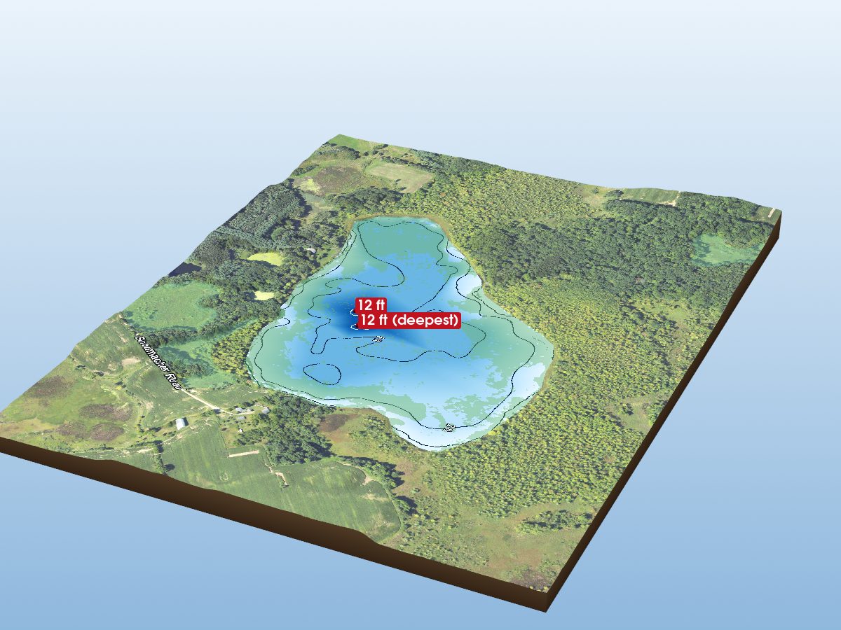 Depth map of Markla Lake