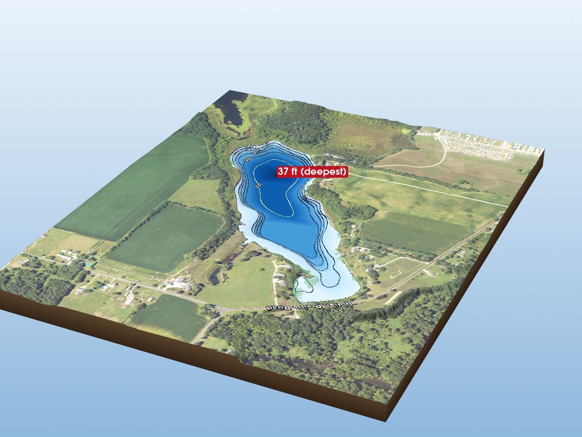 Depth map of Marl Lakes
