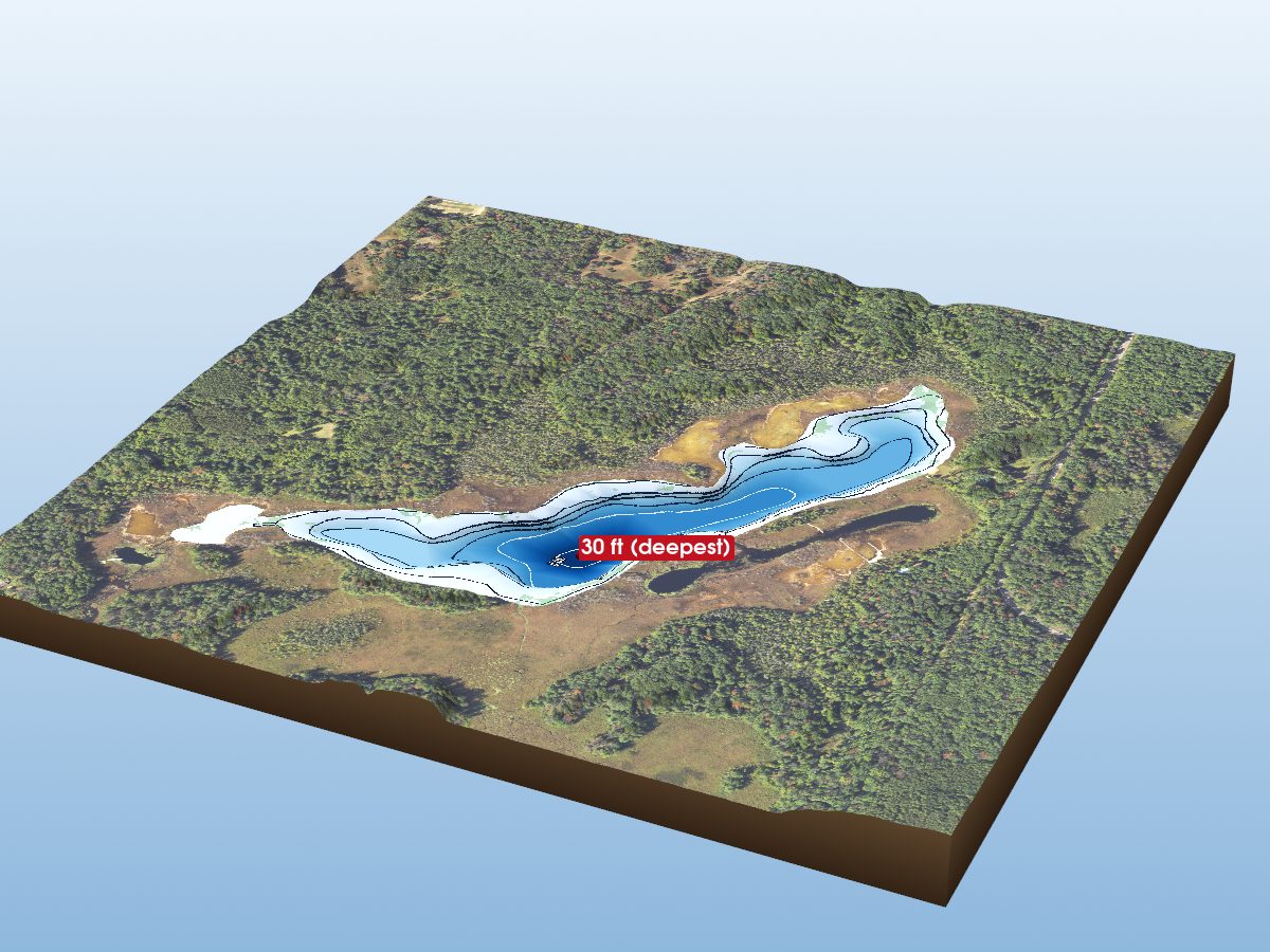 Depth map of Marlbed Lake