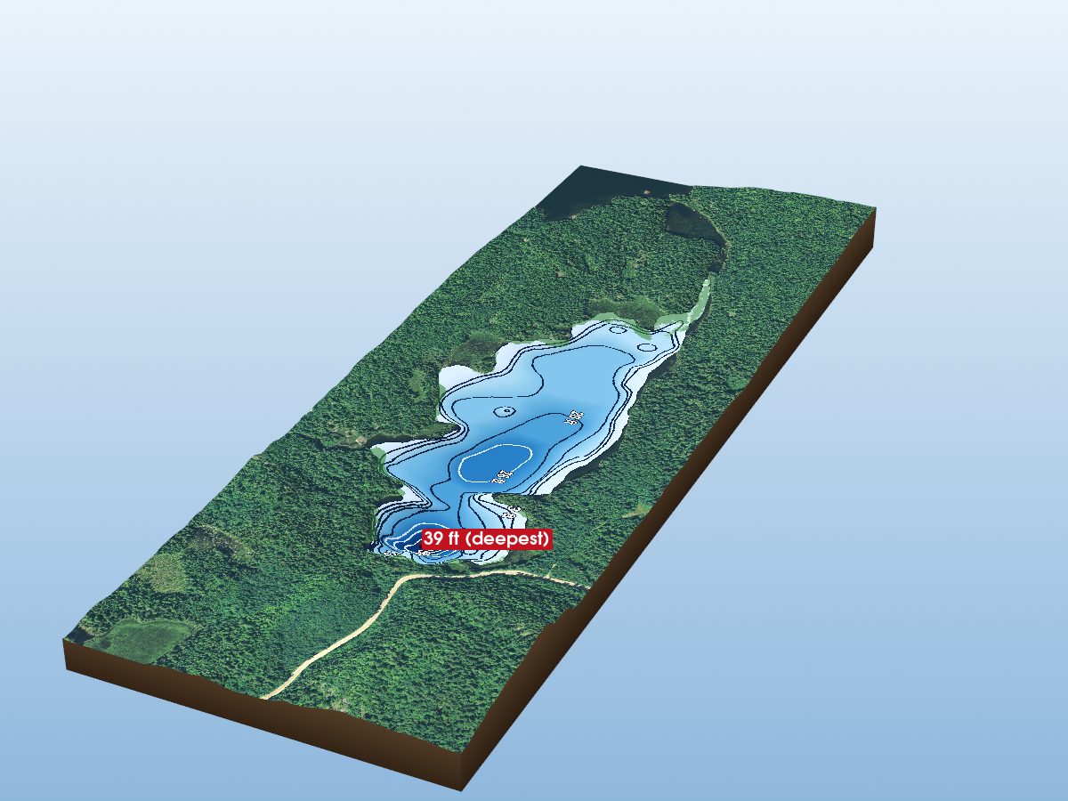 Depth map of Marsh Lake