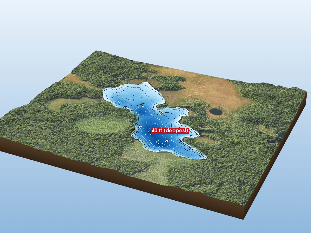 Depth map of Marsh Lake