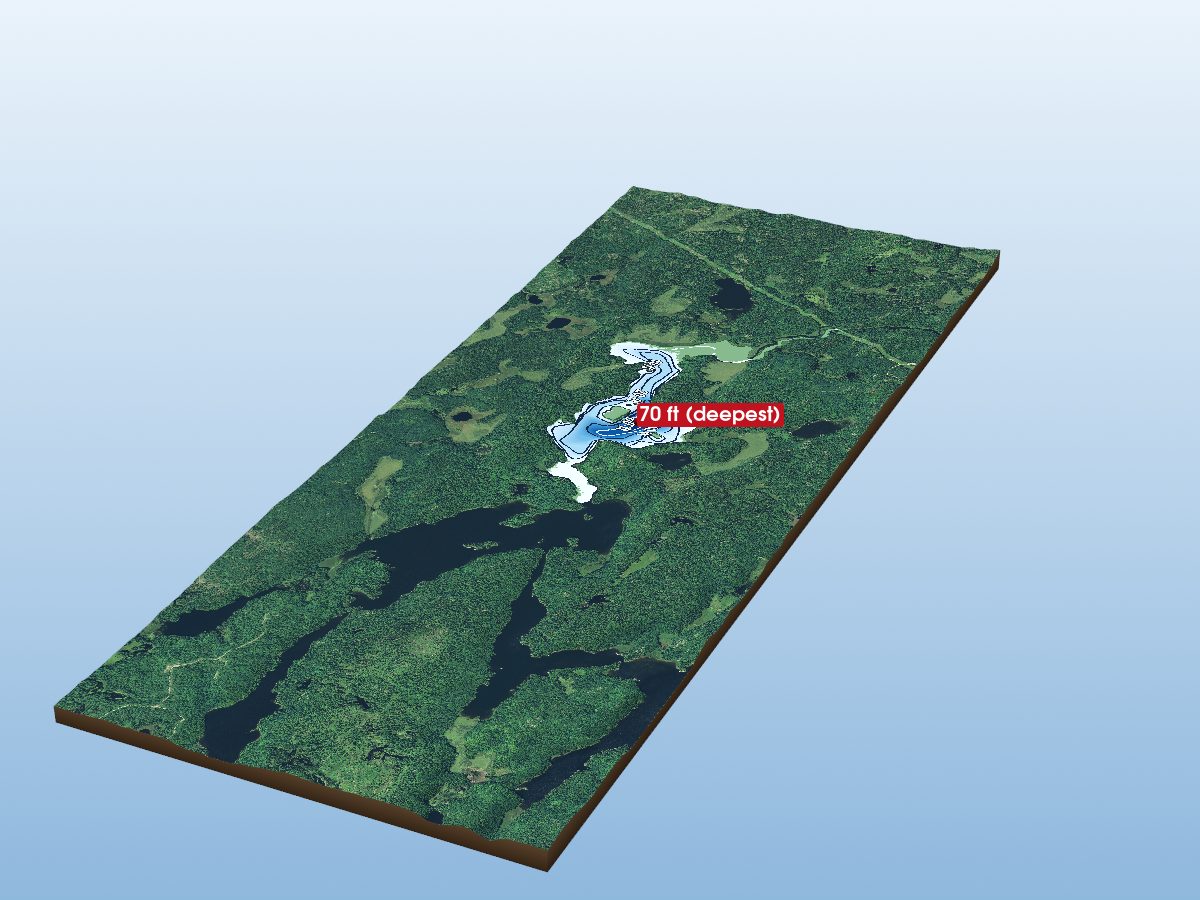 Depth map of Marshland Lake